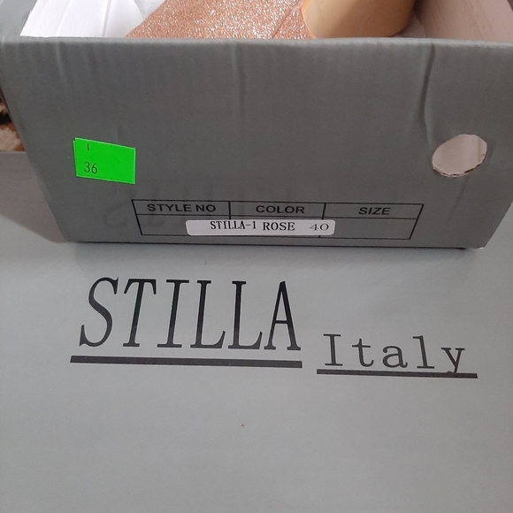 Stilla Gold Sparkle Heels New - Picture 5 of 7